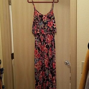 Tropucal maxi dress